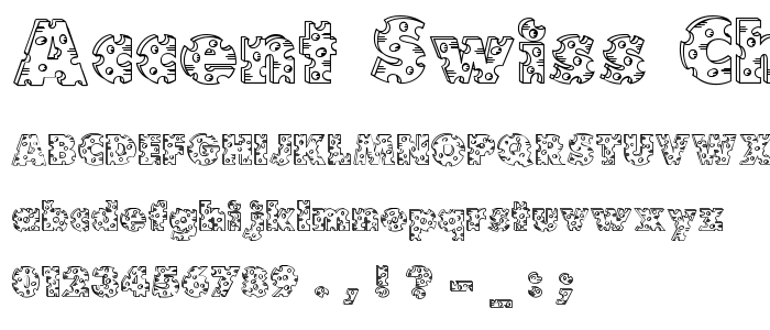 Accent Swiss Cheese font